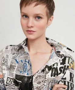 Desigual WOMENS Breaking News Shirt