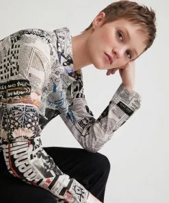 Desigual WOMENS Breaking News Shirt