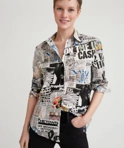 Desigual WOMENS Breaking News Shirt